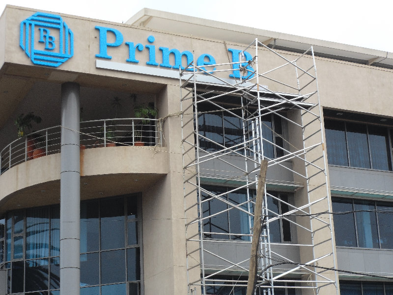 Prosel Sign Systems | Signage installation, maintenanance and manufacture for Prime Bank branches